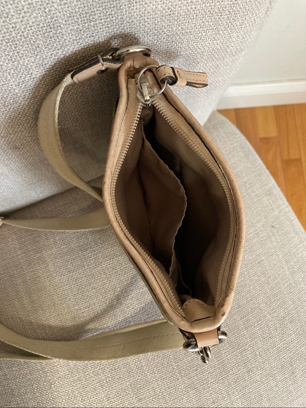 Coach Metallic and Tan Crossbody - Picture 9 of 9
